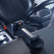 Baseus Easy Control Pro Car Holder (SUYK020001) - поставка за таблото или стъклото на кола за смартфони с дисплеи до 6.7 инча (черен) 12
