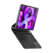 Baseus Brilliance Wireless Touchpad Keyboard Case Digital Display (ARJK020013) - полиуретанов калъф, клавиатура, тракпад и поставка за iPad 10 (2022) (тъмносив)  3
