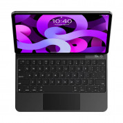 Baseus Brilliance Wireless Touchpad Keyboard Case Digital Display (ARJK020013) - полиуретанов калъф, клавиатура, тракпад и поставка за iPad 10 (2022) (тъмносив)  2