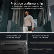 Spigen Rugged Armor Pro Case - хибриден удароустойчив кейс с поставка за Samsung Galaxy Tab S9 Ultra, Tab S8 Ultra (черен) 14
