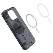 Spigen Ultra Hybrid MagSafe Zero One Case - хибриден кейс с висока степен на защита с MagSafe за iPhone 15 Pro Max (прозрачен-черен)  6