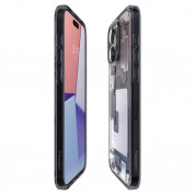 Spigen Ultra Hybrid MagSafe Zero One Case - хибриден кейс с висока степен на защита с MagSafe за iPhone 15 Pro Max (прозрачен-черен)  8