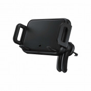 Samsung Wireless Car Charger 9W Vent Holder (EP-H5300) - поставка за радиатора на кола с безжично зареждане за Qi съвместими смартфони (черен) (нарушена опаковка) 1