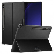 Spigen Thin Fit Pro Case - качествен тънък матиран кейс за Samsung Galaxy Tab S9 Ultra, Galaxy Tab S8 Ultra (черен)