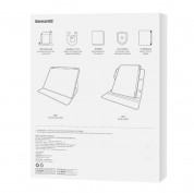 Baseus Minimalist Series Magnetic Protective Case - полиуретанов калъф с отделящ се кейс за iPad Air 5 (2022), iPad Air 4 (2020), iPad Pro 11 M2 (2022), iPad Pro 11 M1 (2021), iPad Pro 11 (2020), iPad Pro 11 (2018) (светлосив) 6