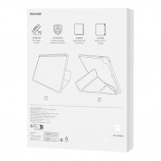 Baseus Minimalist Series Protective Case - удароустойчив хибриден кейс с поставка и отделение за Apple Pencil за iPad Air 5 (2022), iPad Air 4 (2020) (черен) 7