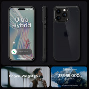 Spigen Ultra Hybrid Case for iPhone 15 Pro Max (frost black) 13