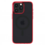 Spigen Ultra Hybrid MagSafe Case - хибриден кейс с висока степен на защита с MagSafe за iPhone 15 Pro (червен-мат)  1