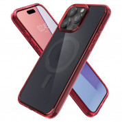 Spigen Ultra Hybrid MagSafe Case - хибриден кейс с висока степен на защита с MagSafe за iPhone 15 Pro (червен-мат)  6