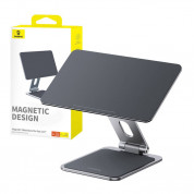 Baseus MagStable Magnetic Tablet Stand  - сгъваема магнитна алуминиева поставка за iPad Pro 12.9 M2 (2022), iPad Pro 12.9 M1 (2021), iPad Pro 12.9 (2020), iPad Pro 12.9 (2018) (сив) 6