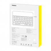 Baseus Brilliance Magnetic Keyboard Case (P40112602111-00) - кожен калъф и безжична блутут клавиатура за iPad mini 6 (2021) (черен) 8