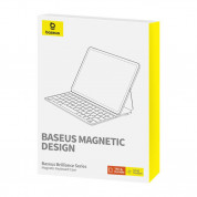 Baseus Brilliance Magnetic Keyboard Case (P40112602111-01) - кожен калъф и безжична блутут клавиатура за iPad 9 (2021), iPad 8 (2020), iPad 7 (2019)  (черен) 6