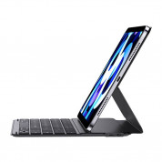 Baseus Brilliance Magnetic Keyboard Case (P40112602111-02) - кожен калъф и безжична блутут клавиатура за iPad 10 (2022) (черен)