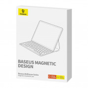 Baseus Brilliance Magnetic Keyboard Case (P40112602111-04) - кожен калъф и безжична блутут клавиатура за iPad Pro 12.9 M2 (2022), iPad Pro 12.9 M1 (2021), iPad Pro 12.9 (2020), iPad Pro 12.9 (2018) (черен) 7