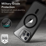 ESR Classic Kickstand HaloLock MagSafe Case - хибриден кейс с висока степен на защита с MagSafe за iPhone 15 Pro Max (черен-прозрачен)  9