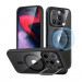 ESR Classic Kickstand HaloLock MagSafe Case - хибриден кейс с висока степен на защита с MagSafe за iPhone 15 Pro (черен-прозрачен)  1