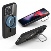 ESR Classic Kickstand HaloLock MagSafe Case - хибриден кейс с висока степен на защита с MagSafe за iPhone 15 Pro (черен-прозрачен)  4