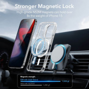 ESR Classic Kickstand HaloLock MagSafe Case - хибриден кейс с висока степен на защита с MagSafe за iPhone 15 Pro (прозрачен)  6