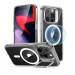 ESR Classic Kickstand HaloLock MagSafe Case - хибриден кейс с висока степен на защита с MagSafe за iPhone 15 Pro (прозрачен)  1