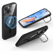 ESR Classic Kickstand HaloLock MagSafe Case - хибриден кейс с висока степен на защита с MagSafe за iPhone 15 (черен-прозрачен)  4