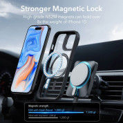 ESR Classic Kickstand HaloLock MagSafe Case - хибриден кейс с висока степен на защита с MagSafe за iPhone 15 (черен-прозрачен)  7