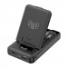 Budi Wireless Charging Power Bank 10000 mAh 20W - преносима външна батерия с USB-A и USB-C изходи, Qi безжично зареждане и комплект кабели (черен) 3