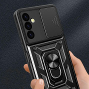 Tech-Protect CamShield Pro Hard Case - хибриден удароустойчив кейс с пръстен против изпускане за Samsung Galaxy M34 5G (черен) 4