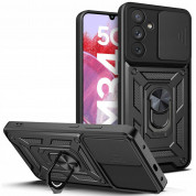 Tech-Protect CamShield Pro Hard Case - хибриден удароустойчив кейс с пръстен против изпускане за Samsung Galaxy M34 5G (черен)