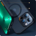 Tech-Protect MagMat MagSafe Case - хибриден удароустойчив кейс с MagSafe за iPhone 13 mini (черен-прозрачен) 2