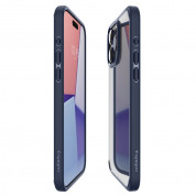 Spigen Ultra Hybrid Case - хибриден кейс с висока степен на защита за iPhone 15 Pro (син-прозрачен) 8