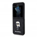 Karl Lagerfeld PU Saffiano Monogram Ikonik NFT Case - дизайнерски кожен кейс за Samsung Galaxy Z Flip5 (черен) 5