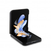 Karl Lagerfeld PU Saffiano Monogram Ikonik NFT Case - дизайнерски кожен кейс за Samsung Galaxy Z Flip5 (черен) 2