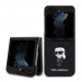 Karl Lagerfeld PU Saffiano Monogram Ikonik NFT Case - дизайнерски кожен кейс за Samsung Galaxy Z Flip5 (черен) 1