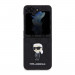 Karl Lagerfeld PU Saffiano Monogram Ikonik NFT Case - дизайнерски кожен кейс за Samsung Galaxy Z Flip5 (черен) 2