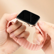 Kingxbar Silicone Magnetic Band - магнитна силиконова каишка за Apple Watch 42мм, 44мм, 45мм, Ultra 49мм (розов) 3