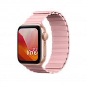 Kingxbar Silicone Magnetic Band for Apple Watch 42mm, 44mm, 45mm, Ultra 49mm (pink)