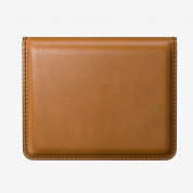 Nomad Full Grain Leather Card Wallet Plus - стилен кожен портфейл от естествена кожа (светлокафяв) 4