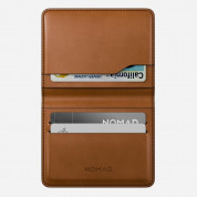 Nomad Full Grain Leather Card Wallet Plus - стилен кожен портфейл от естествена кожа (светлокафяв) 1