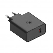 Motorola GaN TurboPower Fast Wall Charger USB-C 125W - захранване за ел. мрежа с USB-C изход и технология за бързо зареждане (черен) (bulk)