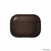 Nomad Modern Leather Case - кожен (естествена кожа) кейс за Apple Airpods Pro 2, AirPods Pro (тъмнокафяв) 9