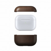 Nomad Modern Leather Case - кожен (естествена кожа) кейс за Apple Airpods Pro 2, AirPods Pro (тъмнокафяв) 5