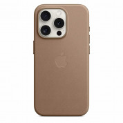 Apple iPhone FineWoven Case with MagSafe - оригинален текстилен кейс с MagSafe за iPhone 15 Pro (кафяв) 2