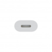 Apple USB-C to Lightning Adapter - оригинален адаптер от USB-C (мъжко) към Lightning (женско) за свързване на Apple устройства с USB-C порт (бял) 2