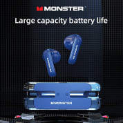 Monster Airmars TWS In-Ear Gaming Bluetooth Earphones - безжични блутут слушалки със зареждащ кейс (син) 1