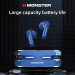 Monster Airmars TWS In-Ear Gaming Bluetooth Earphones - безжични блутут слушалки със зареждащ кейс (син) 2