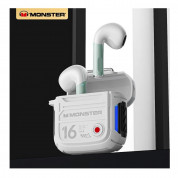 Monster Airmars TWS In-Ear Gaming Bluetooth Earphones XKT16 - безжични блутут слушалки със зареждащ кейс (бял) 1
