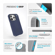 Speck Presidio 2 Grip Case for iPhone 15 Pro (coastal blue) 9