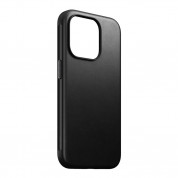 Nomad Modern Leather MagSafe Case - кожен (естествена кожа) кейс с MagSafe за iPhone 15 Pro (черен) 4