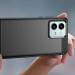 Tech-Protect Carbon Flexible TPU Case - тънък силиконов (TPU) калъф за Motorola Moto G84 5G (черен) 2
