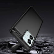 Tech-Protect Carbon Flexible TPU Case for Motorola Moto G84 5G (matte black) 4